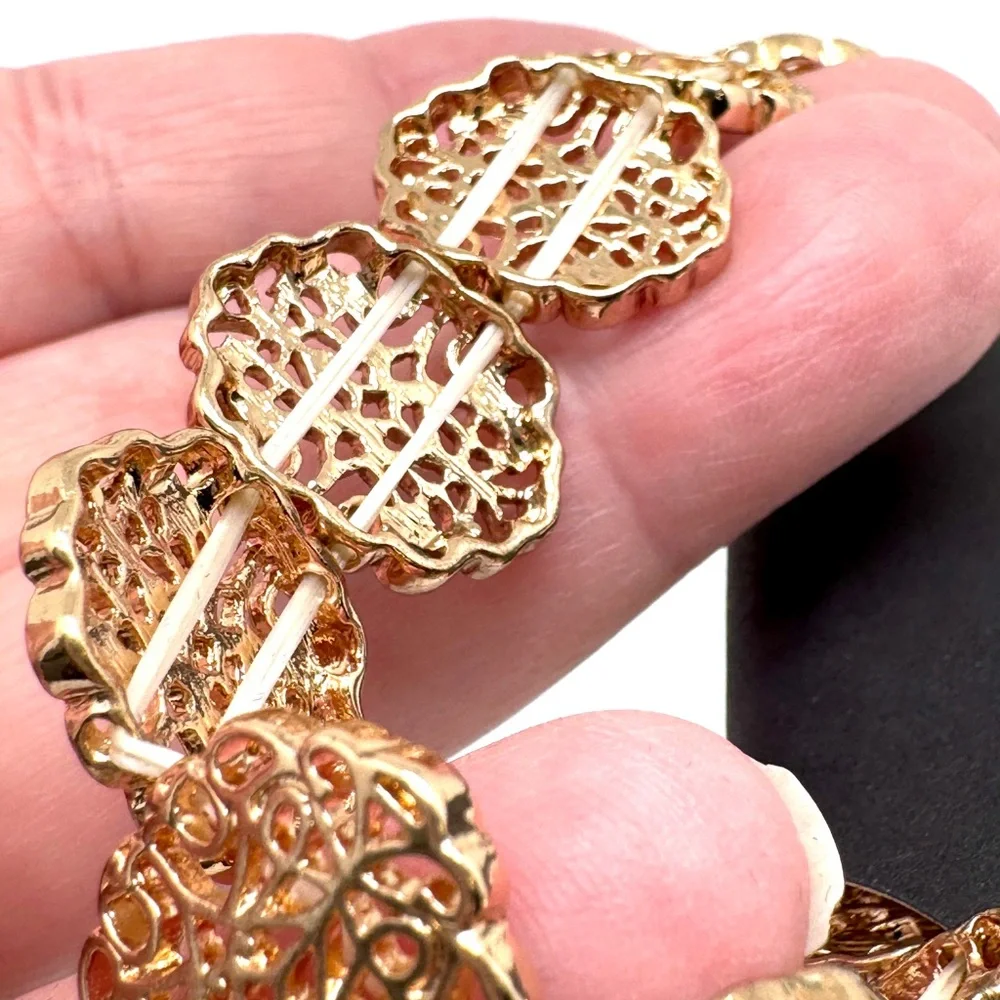 Gennaro Goldtone Filigree Stretch Bracelet